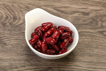Canned red Kidney in the bowl