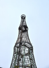 Shukhov Tower has a closeup view of the top.