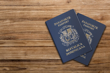 Dominican Republic  passport, for a Dominican citizen, citizenship by investment - obrazy, fototapety, plakaty