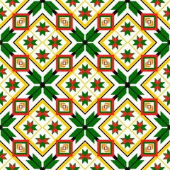Geometric Ethnic oriental pattern traditional .
Floral necklace embroidery design for fashion women.background,wallpaper,clothing and wrapping.