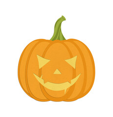 Pumpkin paper cut Halloween horror