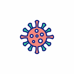 Coronavirus icon in vector. Logotype
