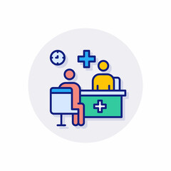 Doctor Checkup icon in vector. Logotype