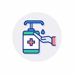 Hand Sanitizer icon in vector. Logotype