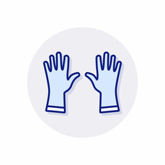 Wear Gloves icon in vector. Logotype