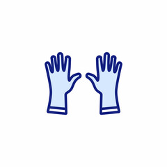 Wear Gloves icon in vector. Logotype