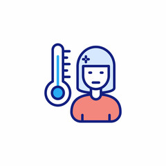 Temperature Checking icon in vector. Logotype