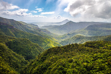 The Black River Gorges National Park in Mauritius, Africa