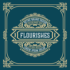 Western card with vintage style