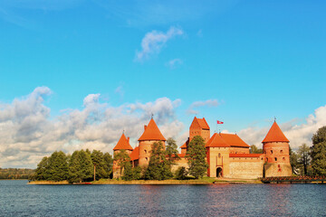 Naklejka na ściany i meble The beautiful Trakai Castle, Lithuania, Baltic States, Europe