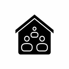 Stay at Home icon in vector. Logotype