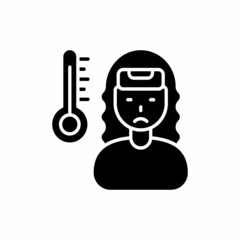 Fever icon in vector. Logotype