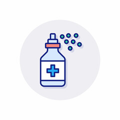 Antiseptic Spray icon in vector. Logotype