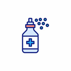 Antiseptic Spray icon in vector. Logotype