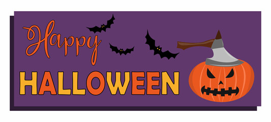 Happy halloween banner, great design for any purposes.