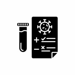 Testing Results icon in vector. Logotype