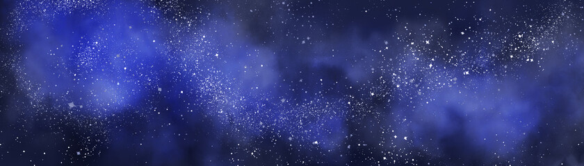 Fototapeta premium Space background with realistic nebula and lots of shining stars. Infinite universe and starry night. Colorful cosmos with stardust and the Milky Way. Magical color galaxy.