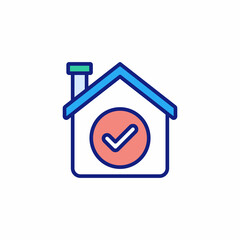 Stay At Home If You Are Risk icon in vector. Logotype
