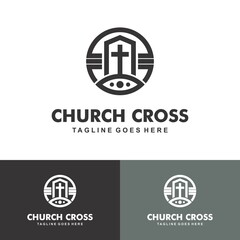 Christian Church Jesus Cross Gospel logo design inspiration