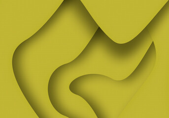 Fondo de capas amarillos superpuestas con sombra.