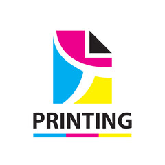 Vector logo of the printing house, photocopies