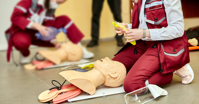 CPR first aid resuscitation adult training manikin model