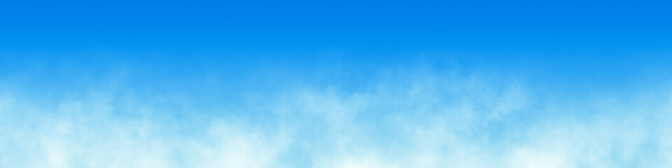 blue sky with clouds wide background banner