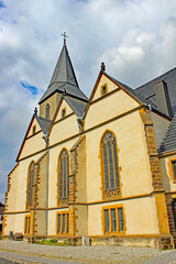 Fototapeta na wymiar Preußisch-Oldendorf: Kirche St. Dionysius (16. Jh., Nordrhein-Westfalen)