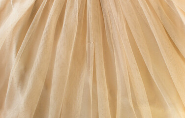 The background and texture of the tulle fabric. Vintage tulle and chiffon background. The concept...