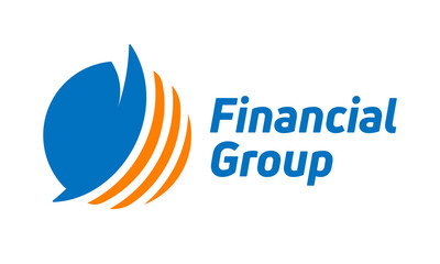 Financial company logo displays investing money