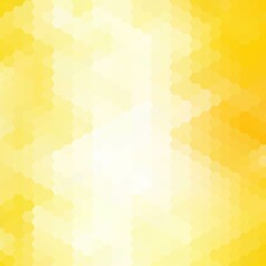 yellow abstract illustration. geometric design. hexagonal background. eps 10