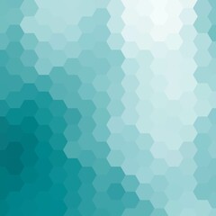 White graphic background with blue hexagons. Vector illustration of paper. eps 10