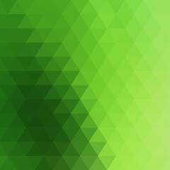 Fototapeta na wymiar green triangular background. polygonal style. mosaic background. eps 10