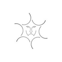star and lion combination luxury logo design. logo for fashion business, jewelry etc.