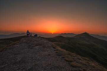 Tramonto in Appennino ad agosto