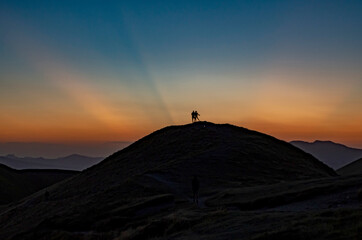 Tramonto in Appennino ad agosto