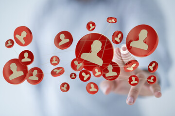 Business and communications group digital