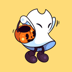 ILLUSTRATION OF GHOST HALLOWEEN