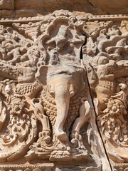 Fototapeta premium Lolei temples, Siem Reap, Cambodia - a temple dedicated by king Yasovarman I (r 889-910) to his mother, his father and maternal grandparents