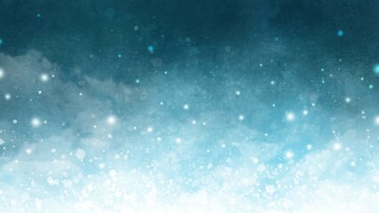 Fototapeta premium Blue cloud galaxy with light stars background