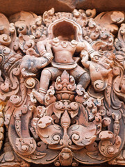 Banteay Srei, Siem Reap, Cambodia - a Hindu temple dedicated to Shiva commissioned by a Brahman....