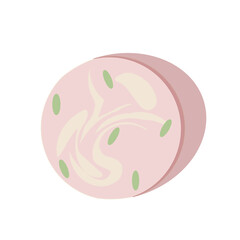 ピスタチオ入りモルタデッラのイラスト