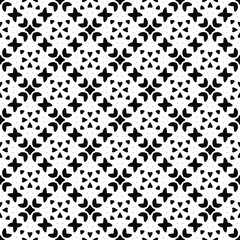 Seamless vector pattern in geometric ornamental style. Black and white pattern.