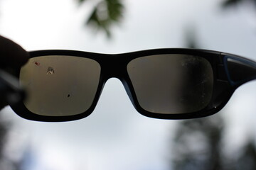 sunglasses in the snow