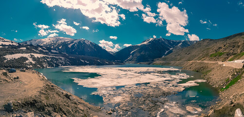 Lulusar Lake, Naran, Pakistan! The word "sar" means "top or peak" in Pashto. Actually Lulusar is the name of the mountains that contain the lake, located at 3,410 m (11,190 ft). 
