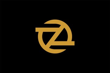 Obraz premium Abstract letter z line logo design. Outline logo design vector.
