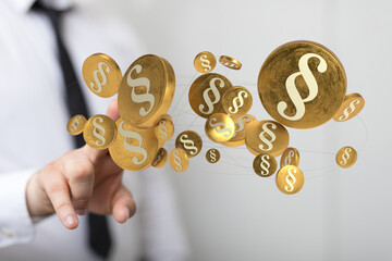 Law and justice concept modern 3d