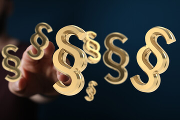 justice Law Lawyer Business Concept 3d