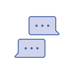 Talk bubble speech icon. Chat on line, dialog symbol. Text balloon.