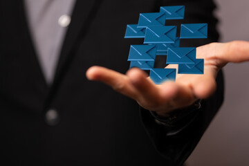 Email Technology Concept with icons symbol